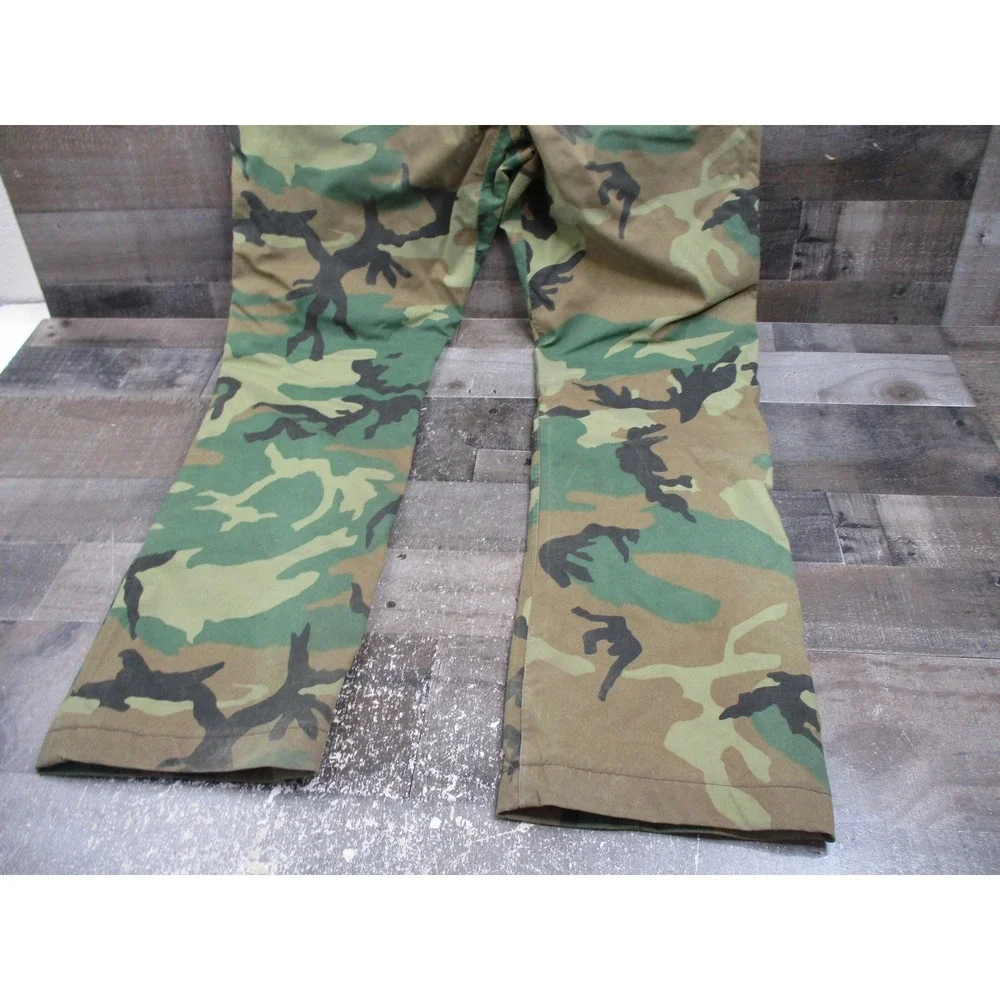 Cabelas Pants Mens 36 Green Woodland Camo Goretex Nylon Outdoor Hunting USA Made